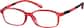 Angle view of Kids' Oval Glasses 2030518 in Cherry thumbnail