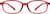 Front view of Kids' Oval Glasses 2030518 in Cherry thumbnail