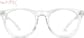 Front view of Deen Bean Glasses 2031023 in Clear thumbnail
