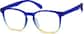 Angle view of Square Glasses 2031116 in Cobalt thumbnail