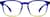 Front view of Square Glasses 2031116 in Cobalt thumbnail
