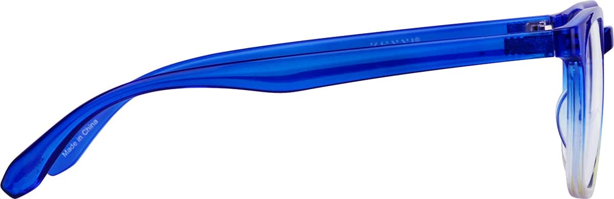 Side view of Square Glasses 2031116 in Cobalt