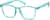 Angle view of Square Glasses 2031124 in Aqua thumbnail