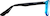 Side view of Square Glasses 2031216 in Blue thumbnail