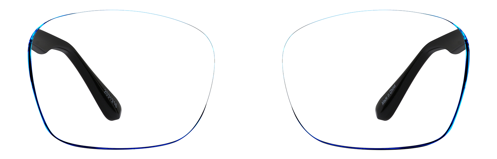 Blue Square Glasses #2031216 | Zenni Optical