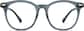 Front view of Round Glasses 2031512 in Gray thumbnail