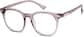 Angle view of Round Glasses 2031517 in Mauve thumbnail