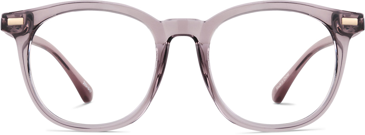 Mauve Round Glasses
