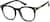 Angle view of Square Glasses 2031521 in Black thumbnail