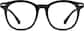 Front view of Round Glasses 2031521 in Black thumbnail