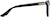 Side view of Square Glasses 2031521 in Black thumbnail