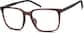 Angle view of Square Glasses 2031715 in Brown thumbnail