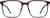 Front view of Square Glasses 2031715 in Brown thumbnail