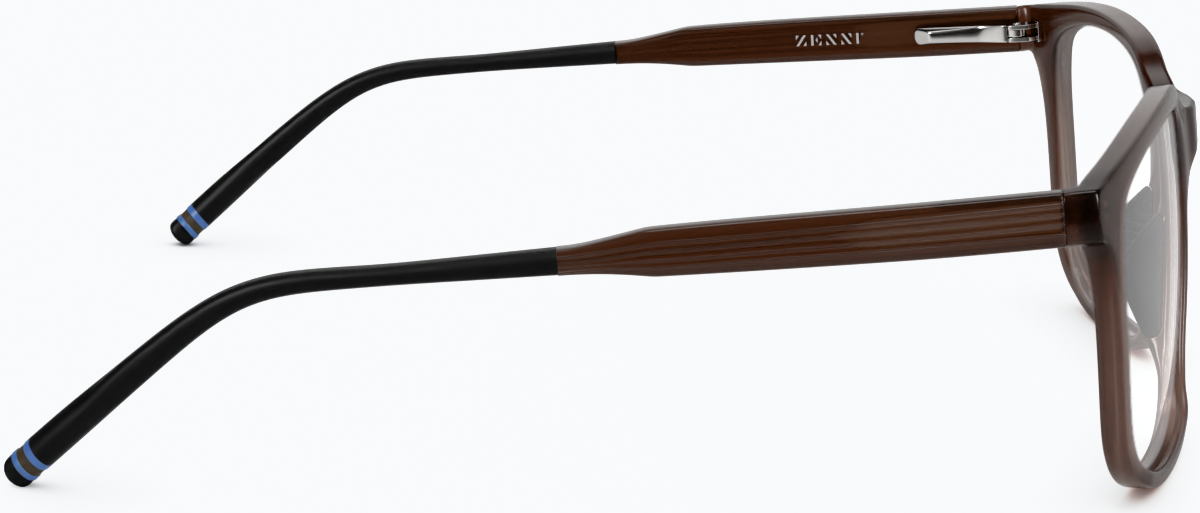 Side view of Square Glasses 2031715 in Brown thumbnail