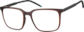 Angle view of Square Glasses 2031715 in Brown thumbnail