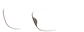 Angle view of Square Glasses 2031715 in Brown thumbnail