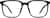 Front view of Square Glasses 2031721 in Black thumbnail