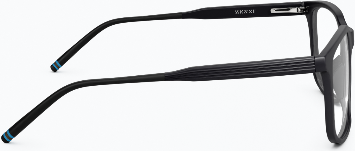 Side view of Square Glasses 2031721 in Black thumbnail