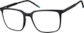 Angle view of Square Glasses 2031721 in Black thumbnail