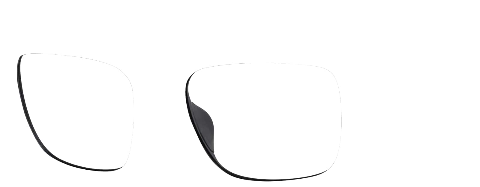 Angle view of Square Glasses 2031721 in Black