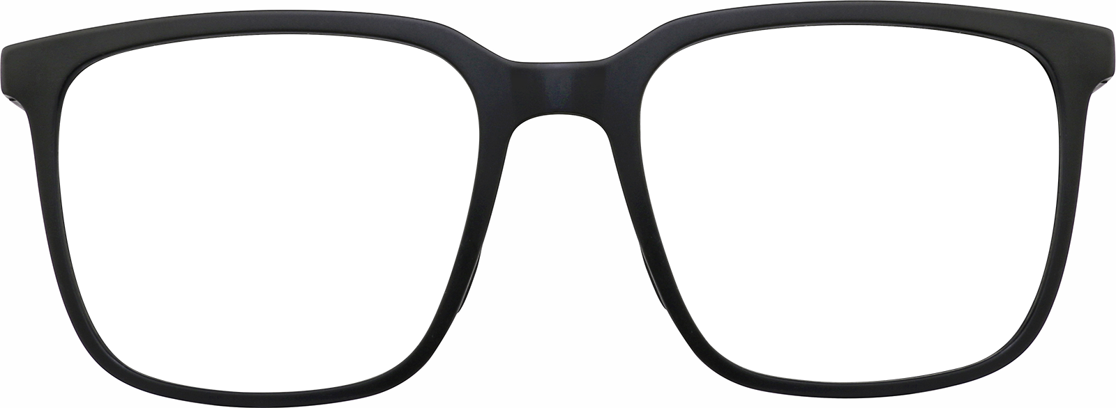 Front view of Square Glasses 2031721 in Black