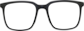 Front view of Square Glasses 2031721 in Black thumbnail