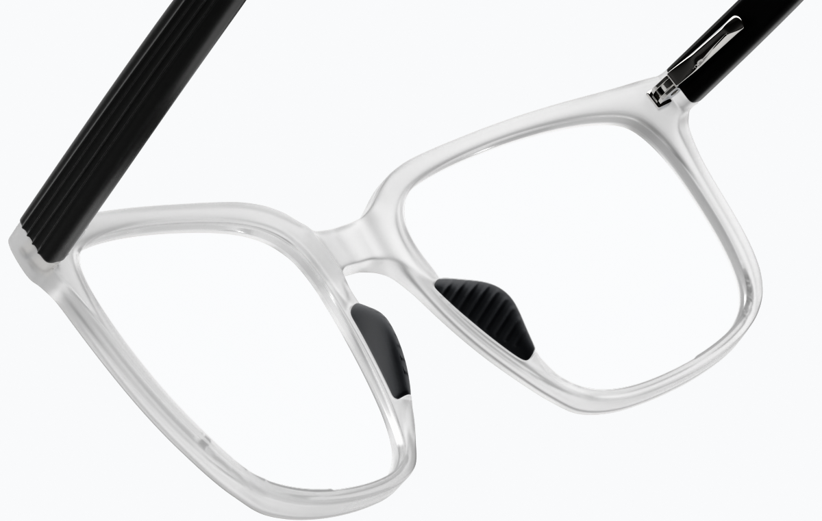See-through view of Square Glasses 2031723 in Clear thumbnail