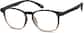 Angle view of Square Glasses 2031915 in Brown thumbnail