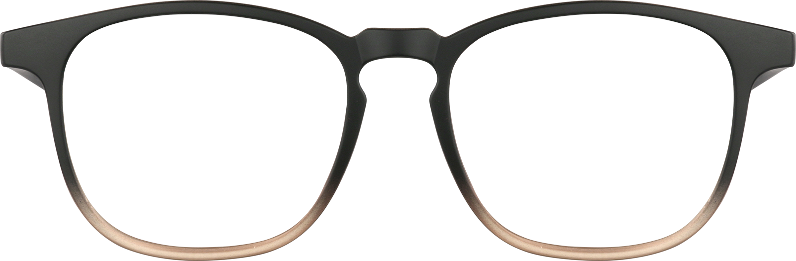 Front view of Square Glasses 2031915 in Brown