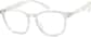 Angle view of Square Glasses 2031923 in Clear thumbnail