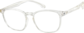 Angle view of Square Glasses 2031923 in Clear thumbnail