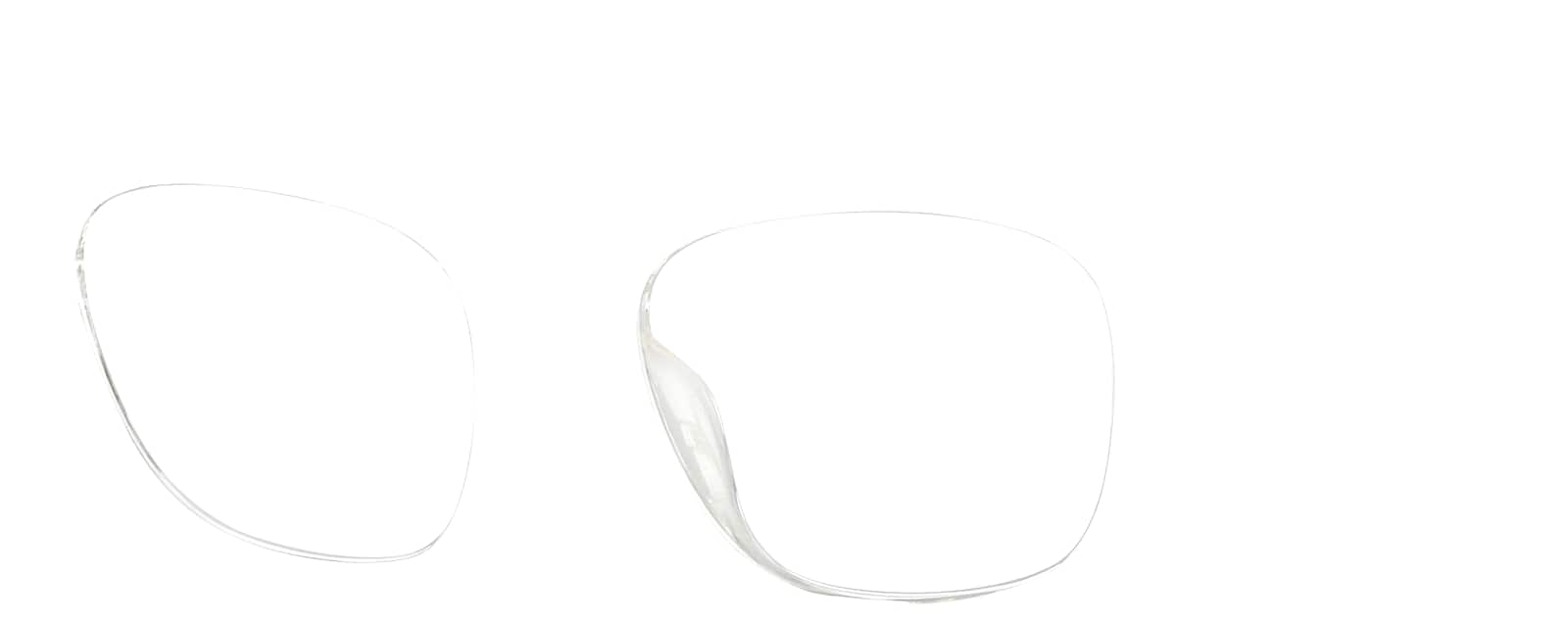 Angle view of Square Glasses 2031923 in Clear