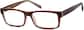 Angle view of All-Star Glasses 2032215 in Brown thumbnail