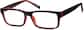 Angle view of All-Star Glasses 2032221 in Black Cherry thumbnail