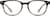 Front view of Oval Glasses 2032315 in Brown thumbnail