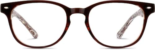 Brown Oval Glasses