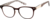 Angle view of Oval Glasses 2032315 in Brown thumbnail