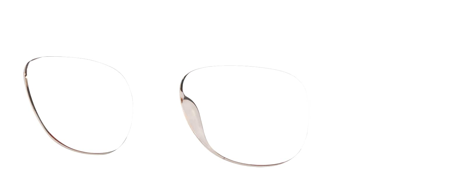 Angle view of Oval Glasses 2032315 in Brown