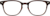 Front view of Oval Glasses 2032315 in Brown thumbnail