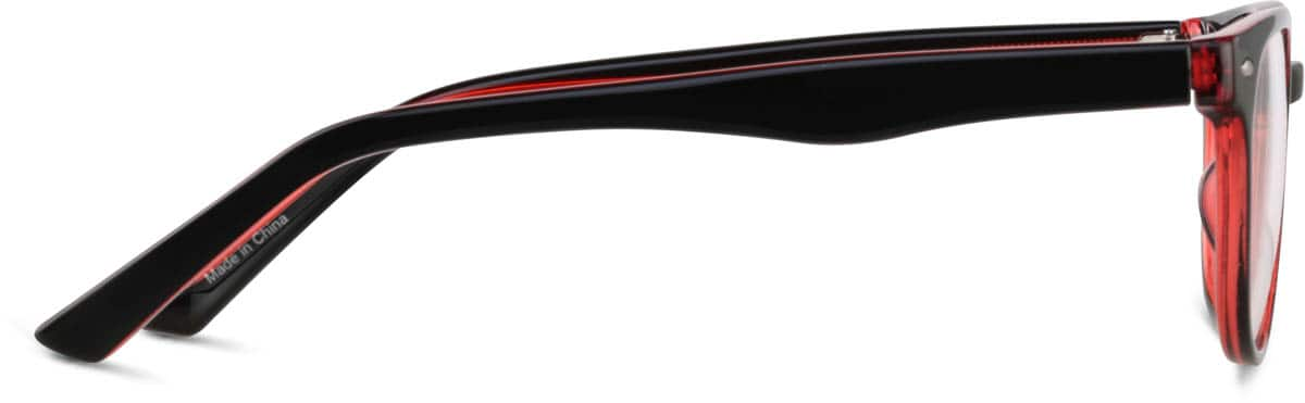 Side view of Oval Glasses 2032321 in Black