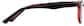 Side view of Square Glasses 2032321 in Black/Red thumbnail