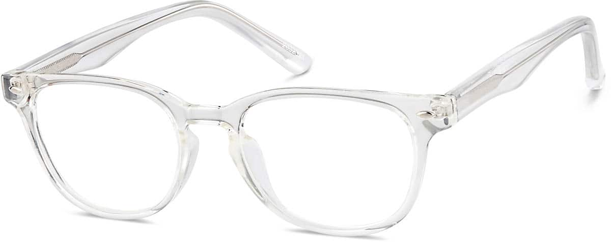 Angle view of Oval Glasses 2032323 in Clear