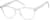 Angle view of Oval Glasses 2032323 in Clear thumbnail