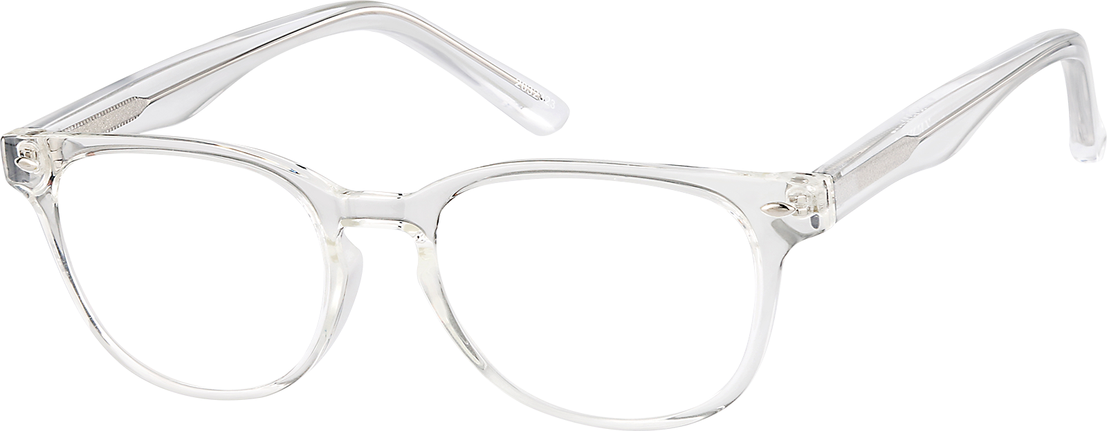 Angle view of Oval Glasses 2032323 in Clear