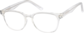 Angle view of Square Glasses 2032323 in Clear thumbnail