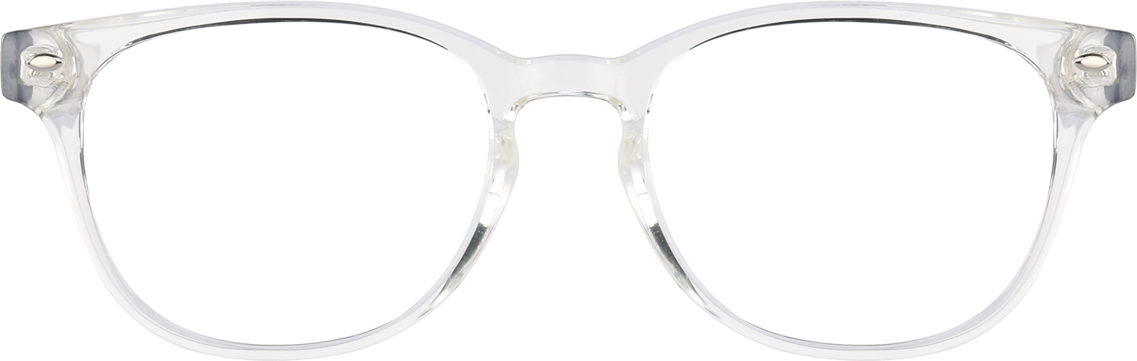 Front view of Oval Glasses 2032323 in Clear