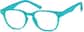Angle view of Square Glasses 2032324 in Aqua thumbnail