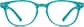 Front view of Square Glasses 2032324 in Aqua thumbnail