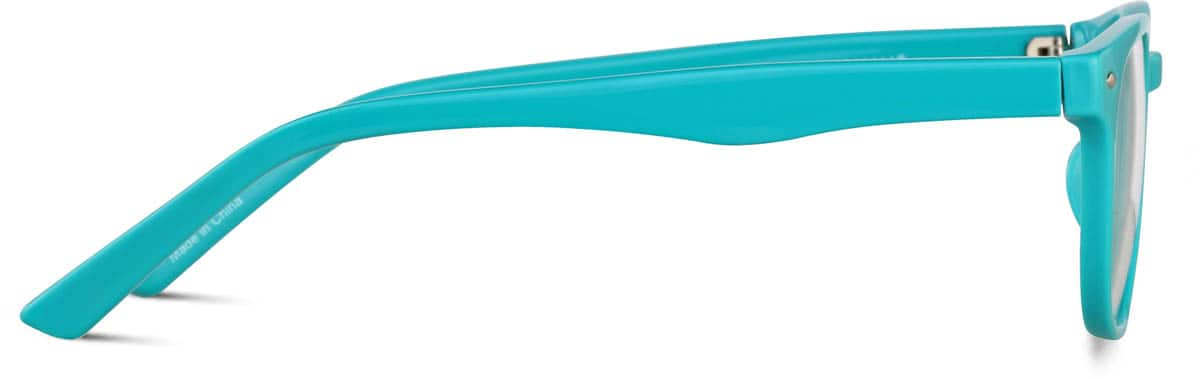 Side view of Oval Glasses 2032324 in Aqua