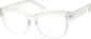 Angle view of Square Glasses 2032416 in Clear thumbnail